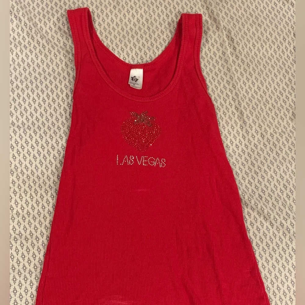 Red tank top